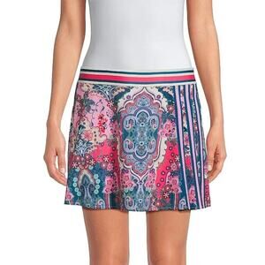 NWT Johnny Was Women's Melody Bee Active Paisley Tennis Skirt Size Large